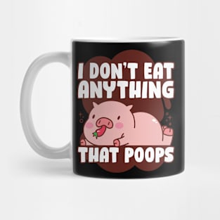 Anything That Poops Funny Vegan Gift Mug